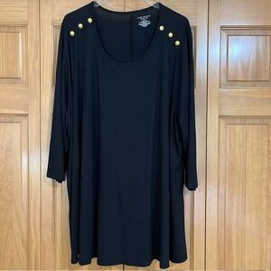 Lane Bryant Black Swing Tee Size 26/28 NWT